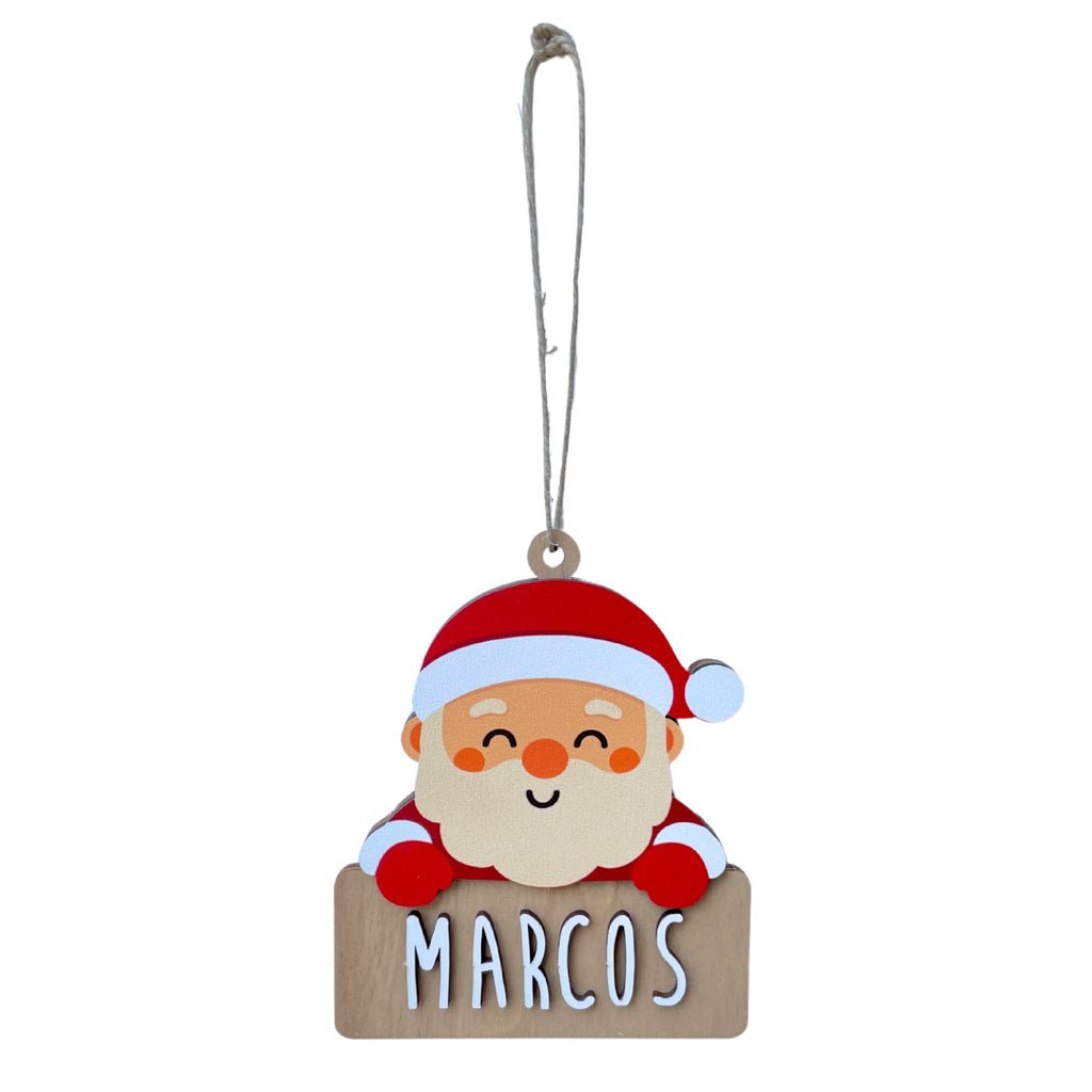 Adorno Navidad Personalizado Papa Noel - Nanetes